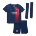 Paris Saint-Germain Manuel Ugarte #4 Domaci Dres za Dječji 2023-24 Kratak Rukavima (+ kratke hlače)
